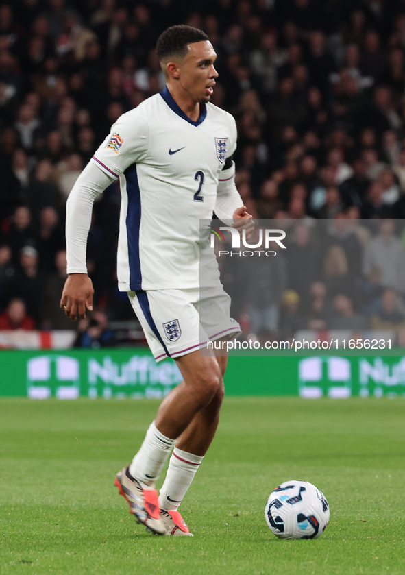 Trent Alexander-Arnold of Liverpool, England, is in action during the UEFA Nations League Group 2 match between England and Greece at Wemble...