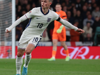 Phil Foden of Manchester City and England is in action during the UEFA Nations League Group 2 match between England and Greece at Wembley St...