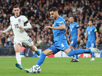 Ninos Mavropanos of West Ham United and Greece is in action during the UEFA Nations League Group 2 match between England and Greece at Wembl...