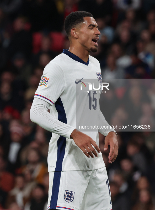 Levi Colwill of England plays during the UEFA Nations League Group 2 match between England and Greece at Wembley Stadium in London, England,...