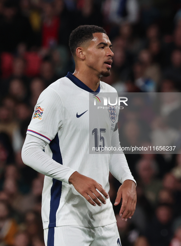 Levi Colwill of England plays during the UEFA Nations League Group 2 match between England and Greece at Wembley Stadium in London, England,...