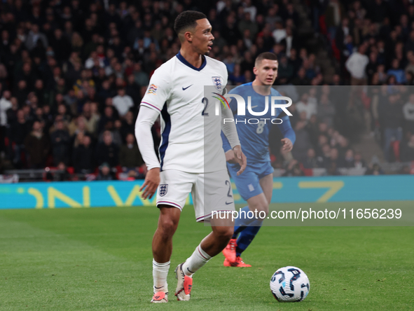 Trent Alexander-Arnold of Liverpool, England, is in action during the UEFA Nations League Group 2 match between England and Greece at Wemble...