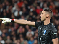 Odysseas Vlachodimos of Newcastle United and Greece is in action during the UEFA Nations League Group 2 match between England and Greece at...