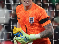 Jordan Pickford of Everton and England is in action during the UEFA Nations League Group 2 match between England and Greece at Wembley Stadi...