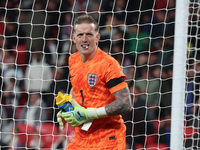 Jordan Pickford of Everton and England is in action during the UEFA Nations League Group 2 match between England and Greece at Wembley Stadi...