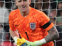 Jordan Pickford of Everton and England is in action during the UEFA Nations League Group 2 match between England and Greece at Wembley Stadi...