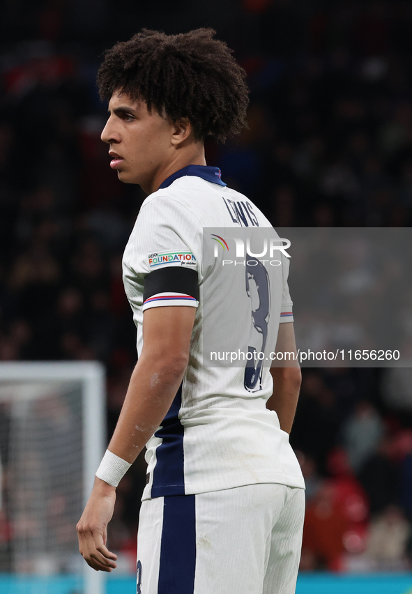 Rico Lewis of Manchester City, England, is in action during the UEFA Nations League Group 2 match between England and Greece at Wembley Stad...