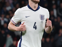 Declan Rice of Arsenal and England is in action during the UEFA Nations League Group 2 match between England and Greece at Wembley Stadium i...