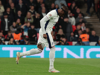 None Madueke of Chelsea, England, plays during the UEFA Nations League Group 2 match between England and Greece at Wembley Stadium in London...