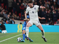 L-R Manolis Siopis of Greece, from Cardiff City, takes on Declan Rice of England, from Arsenal, during the UEFA Nations League Group 2 match...