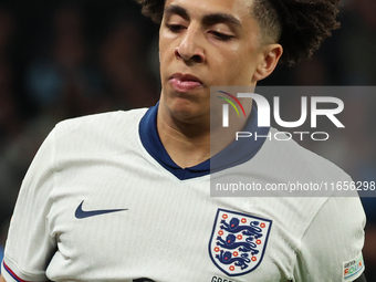 Rico Lewis of Manchester City, England, is in action during the UEFA Nations League Group 2 match between England and Greece at Wembley Stad...