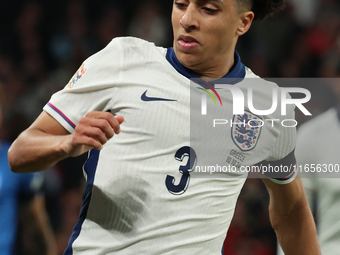 Rico Lewis of Manchester City, England, is in action during the UEFA Nations League Group 2 match between England and Greece at Wembley Stad...