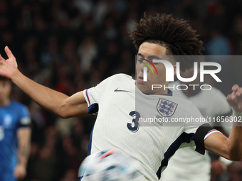 Rico Lewis of Manchester City, England, is in action during the UEFA Nations League Group 2 match between England and Greece at Wembley Stad...