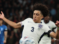 Rico Lewis of Manchester City, England, is in action during the UEFA Nations League Group 2 match between England and Greece at Wembley Stad...