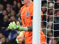 Jordan Pickford of Everton and England is in action during the UEFA Nations League Group 2 match between England and Greece at Wembley Stadi...