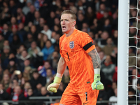 Jordan Pickford of Everton and England is in action during the UEFA Nations League Group 2 match between England and Greece at Wembley Stadi...