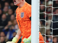 Jordan Pickford of Everton and England is in action during the UEFA Nations League Group 2 match between England and Greece at Wembley Stadi...