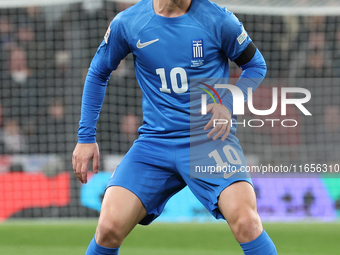 Dimitris Pelkas of Istanbul Basaksehir and Greece is in action during the UEFA Nations League Group 2 match between England and Greece at We...