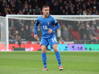 Dimitris Pelkas of Istanbul Basaksehir and Greece is in action during the UEFA Nations League Group 2 match between England and Greece at We...