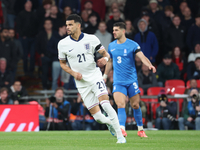 Dominic Solanke of England plays during the UEFA Nations League Group 2 match between England and Greece at Wembley Stadium in London, Engla...