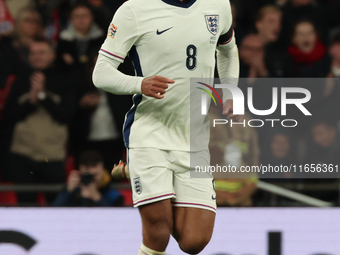 Jude Bellingham of Real Madrid and England celebrates his goal during the UEFA Nations League Group 2 match between England and Greece at We...