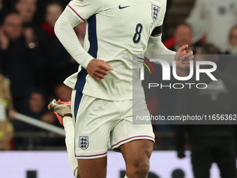 Jude Bellingham of Real Madrid and England celebrates his goal during the UEFA Nations League Group 2 match between England and Greece at We...