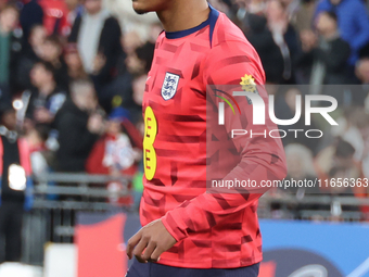 Curtis Jones of Liverpool, England, participates in the pre-match warm-up during the UEFA Nations League Group 2 match between England and G...