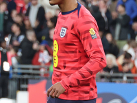 Curtis Jones of Liverpool, England, participates in the pre-match warm-up during the UEFA Nations League Group 2 match between England and G...