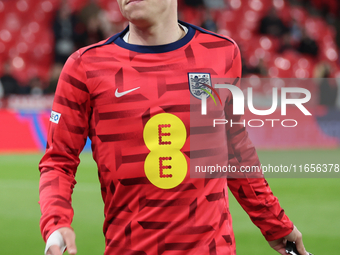 Phil Foden of Manchester City and England participates in the pre-match warm-up during the UEFA Nations League Group 2 match between England...