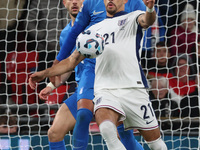 Dominic Solanke of England plays during the UEFA Nations League Group 2 match between England and Greece at Wembley Stadium in London, Engla...