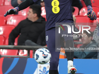 Nick Pope of Newcastle United, England, participates in the pre-match warm-up during the UEFA Nations League Group 2 match between England a...