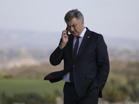 Prime Minister of Croatia Andrej Plenkovic during the MED9 Leaders' Summit at Minthis resort in Paphos. Cyprus, Friday, October 11, 2024. (