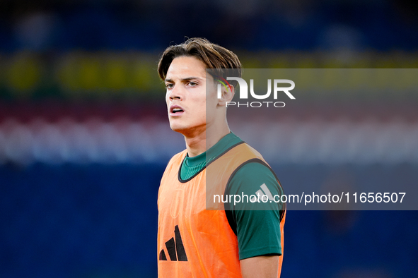 Samuele Ricci of Italy looks on during the UEFA Nations League 2024/25 League A Group A2 match between Italy and Belgium at Stadio Olimpico...