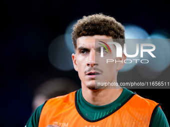 Giovanni Di Lorenzo of Italy looks on during the UEFA Nations League 2024/25 League A Group A2 match between Italy and Belgium at Stadio Oli...