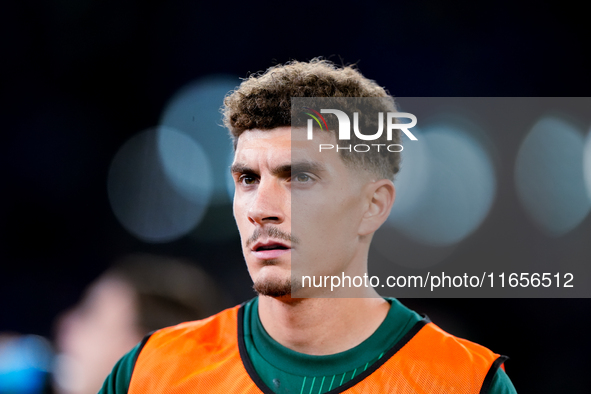 Giovanni Di Lorenzo of Italy looks on during the UEFA Nations League 2024/25 League A Group A2 match between Italy and Belgium at Stadio Oli...