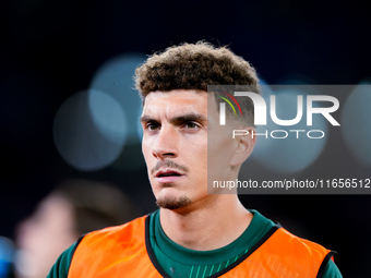 Giovanni Di Lorenzo of Italy looks on during the UEFA Nations League 2024/25 League A Group A2 match between Italy and Belgium at Stadio Oli...