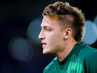 Matteo Retegui of Italy looks on during the UEFA Nations League 2024/25 League A Group A2 match between Italy and Belgium at Stadio Olimpico...