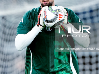 Gianluigi Donnarumma of Italy looks on during the UEFA Nations League 2024/25 League A Group A2 match between Italy and Belgium at Stadio Ol...