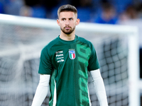 Guglielmo Vicario of Italy looks on during the UEFA Nations League 2024/25 League A Group A2 match between Italy and Belgium at Stadio Olimp...