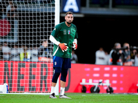 Gianluigi Donnarumma of Italy looks on during the UEFA Nations League 2024/25 League A Group A2 match between Italy and Belgium at Stadio Ol...