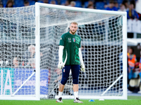 Michele Di Gregorio of Italy looks on during the UEFA Nations League 2024/25 League A Group A2 match between Italy and Belgium at Stadio Oli...