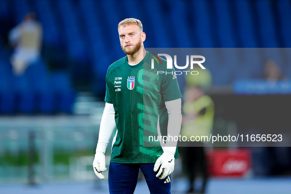 Michele Di Gregorio of Italy looks on during the UEFA Nations League 2024/25 League A Group A2 match between Italy and Belgium at Stadio Oli...