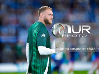 Michele Di Gregorio of Italy during the UEFA Nations League 2024/25 League A Group A2 match between Italy and Belgium at Stadio Olimpico on...