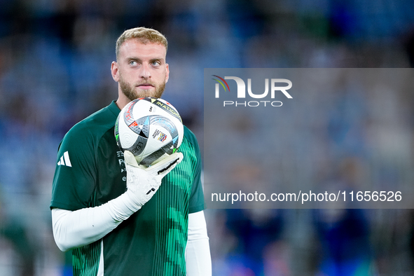 Michele Di Gregorio of Italy looks on during the UEFA Nations League 2024/25 League A Group A2 match between Italy and Belgium at Stadio Oli...