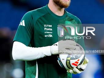 Michele Di Gregorio of Italy looks on during the UEFA Nations League 2024/25 League A Group A2 match between Italy and Belgium at Stadio Oli...