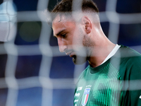 Gianluigi Donnarumma of Italy looks on during the UEFA Nations League 2024/25 League A Group A2 match between Italy and Belgium at Stadio Ol...