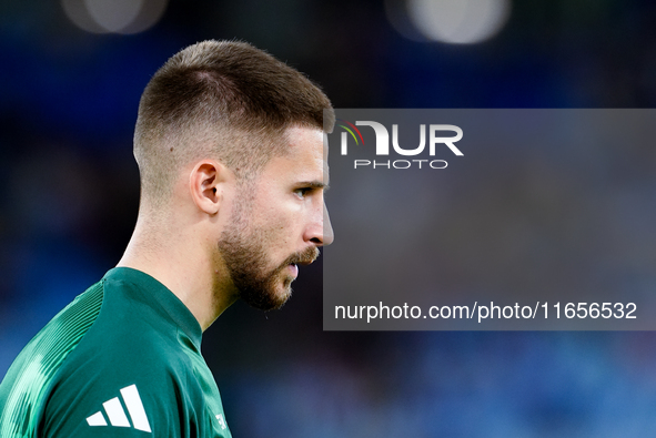 Guglielmo Vicario of Italy looks on during the UEFA Nations League 2024/25 League A Group A2 match between Italy and Belgium at Stadio Olimp...