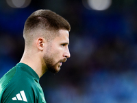 Guglielmo Vicario of Italy looks on during the UEFA Nations League 2024/25 League A Group A2 match between Italy and Belgium at Stadio Olimp...