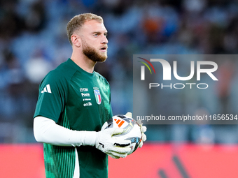 Michele Di Gregorio of Italy looks on during the UEFA Nations League 2024/25 League A Group A2 match between Italy and Belgium at Stadio Oli...