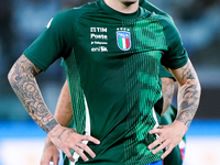 Sandro Tonali of Italy looks on during the UEFA Nations League 2024/25 League A Group A2 match between Italy and Belgium at Stadio Olimpico...